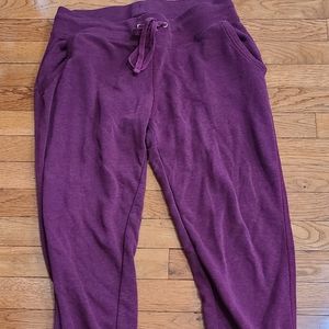 Burgundy joggers
